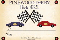 Pinewood Derby Certificate Template 4