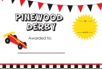 Pinewood Derby Certificate Template 8