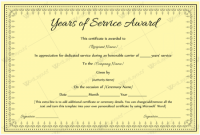 Recognition Of Service Certificate Template 9