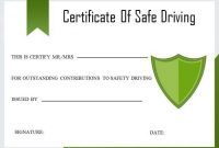 Safe Driving Certificate Template 10