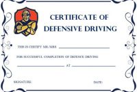 Safe Driving Certificate Template 4