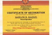 Sample Certificate Of Recognition Template 12