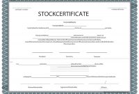 Share Certificate Template Pdf 7