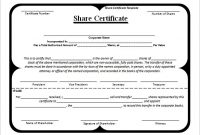 Share Certificate Template Pdf 8
