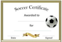 Soccer Award Certificate Templates Free 2