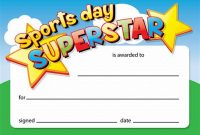 Sports Day Certificate Templates Free 3