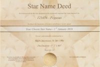 Star Naming Certificate Template 3