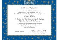 Star Naming Certificate Template 5