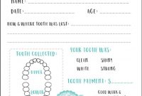 Tooth Fairy Certificate Template Free 10