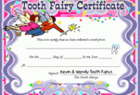 Tooth Fairy Certificate Template Free 6