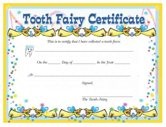Tooth Fairy Blank Letter Template