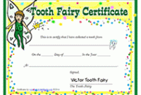 Tooth Fairy Certificate Template Free 8