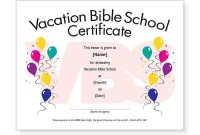 Vbs Certificate Template 13
