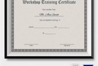 Workshop Certificate Template 11