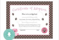 Adoption Certificate Template 10