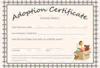 Adoption Certificate Template 4
