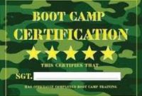 Boot Camp Certificate Template 7