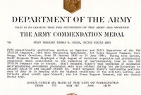 Certificate Of Achievement Army Template 9