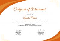 Certificate Of Achievement Template Word 9