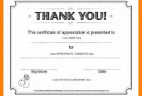 Certificate Of Appreciation Template Doc 4