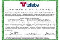 Certificate Of Compliance Template 7