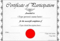 Certificate Of Participation Template Ppt 5