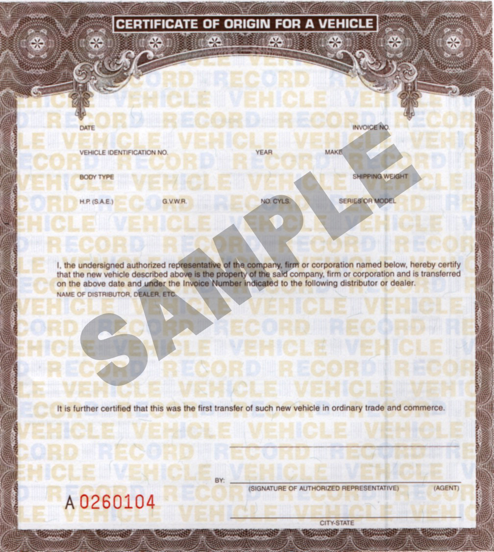 Certificate Of origin for A Vehicle Template Best Templates Ideas