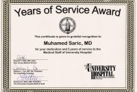 Certificate for Years Of Service Template7