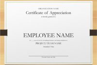 Certificate for Years Of Service Template9