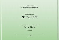 Class Completion Certificate Template 8