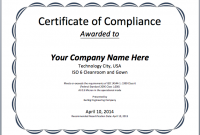 Compliance-Certificate-Template