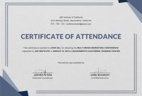 Conference Certificate Of attendance Template v3