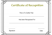 Employee Recognition Certificates Templates Free 2