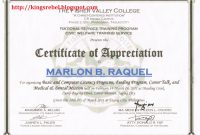 Formal Certificate Of Appreciation Template 8
