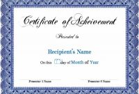 Free Completion Certificate Templates for Word 6