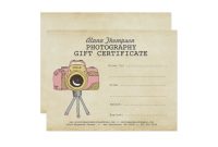 Free Photography Gift Certificate Template 8