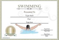 Free Swimming Certificate Templates 0