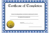 Free Training Completion Certificate Templates 2