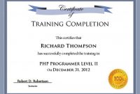 Free Training Certificate Template for Word