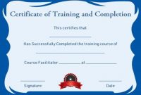 Free Training Completion Certificate Templates 5