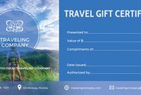 Free Travel Gift Certificate Template 2