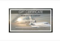 Free Travel Gift Certificate Template 8