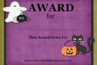 Halloween Costume Certificate Template 5