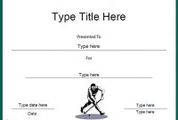 Hockey Certificate Templates 7