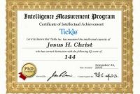 Iq Certificate Template 9