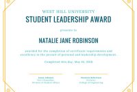 Leadership Award Certificate Template 3
