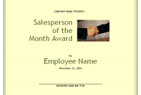 Manager Of the Month Certificate Template 7