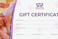 Massage Gift Certificate Template Free Download 2