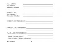 Mexican Birth Certificate Translation Template 3