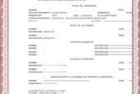 Mexican Birth Certificate Translation Template 9